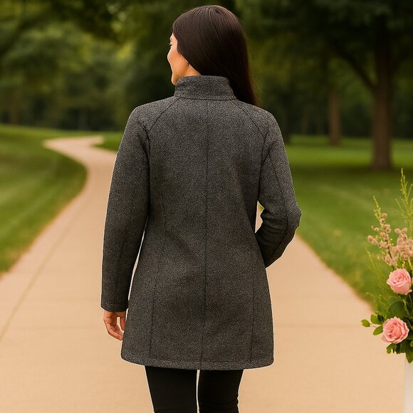 Swiss Tech Womens Grey Utility Full Zip Jacket Size Large - Picture 2 of 8